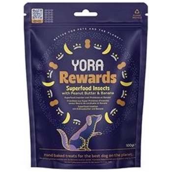 YORA Rewards hmyz arašidy a banán 100 g