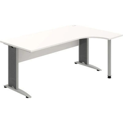 OFFICE PRO s.r.o. HOBIS kancelársky stôl pracovný tvarový, ergo ľavý - CE 1800 L, biela