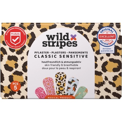 Wild Stripes Náplasti Classic Sensitive Plasters 5 ks