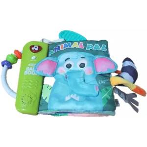 Man Yuk Toys Музикална и светеща мека бебешка книжка - горски животни (sl88042)