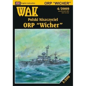 Papierový model torpédoborec ​​ORP "Wicher" II