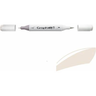 Lihová fixa GRAPH'IT oboustranná Brush & Fine, Warm Grey 0
