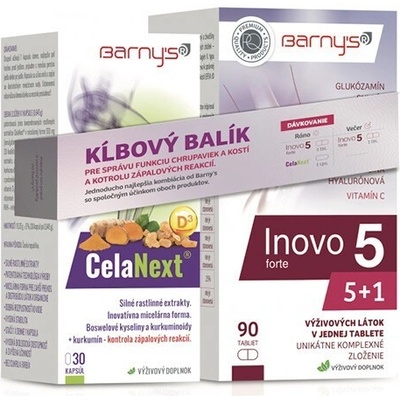 Barny's KLOUBOVÝ balík Inovo 5 forte 90 tablet + CelaNext 30 kapslí