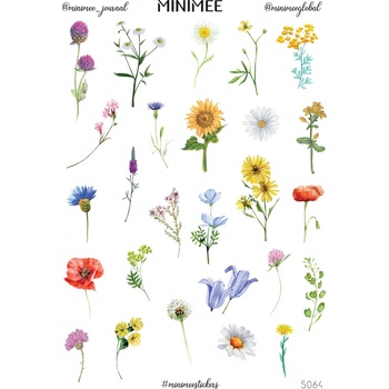 Samolepky MINIMEE - Luční kvítí