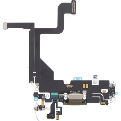 Charging Dock Connector Flex Gold for Apple iPhone 13 Pro (Genuine)