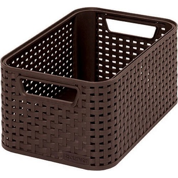 CURVER úložný box RATTAN S, 29,1 x 19,8 x 14,2 cm, hnedý, 03617-210