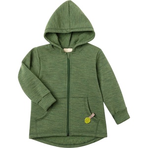 Engel Детско вълнено яке Engel Kid's Kapuzenjacke Wool jacket - Thymian Melange - размер 116 (EU) (703-8093-0212)