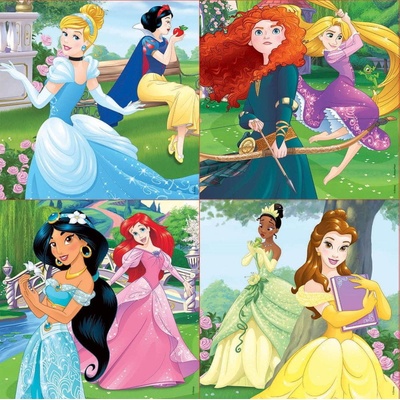 Educa Disney princeznej 4v1 12,16,20,25 dielov