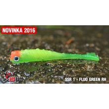 NástrahyCZ Smáček Red Bass SSR1 4,5cm FLUO/GREEN RH ÚZKÝ TVAR