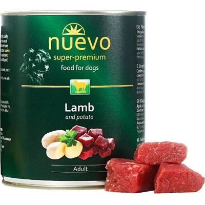 nuevo Консерва nuevo dog Възрастен Агне и Картофи 800 г