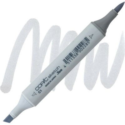 Lihová fixa COPIC Sketch oboustranná Brush & Chisel, Cool gray 1 (C1)