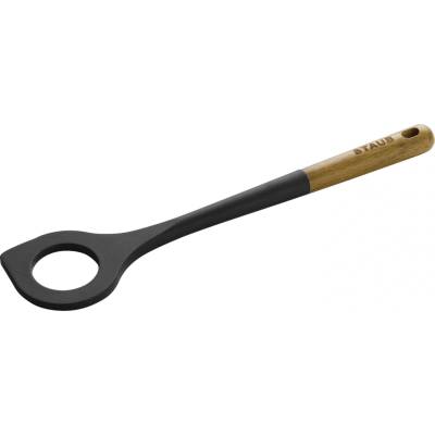 Kuchyňská lžíce 31 cm, na rizoto, hnědá, silikon, Staub