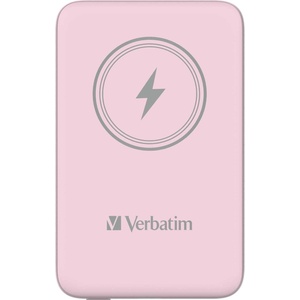 Verbatim Външна батерия Charge 'n' Go, магнитна, 10000 mAh, Розов