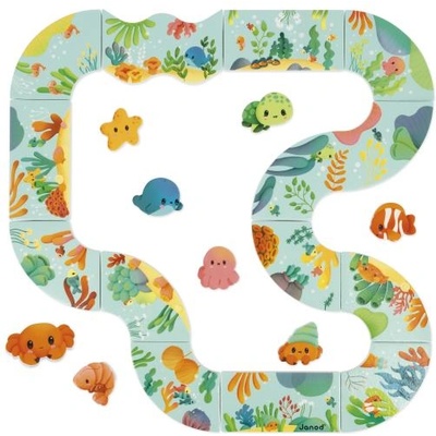 Janod Играчка за вода Меки картинни пъзели Подводна писта