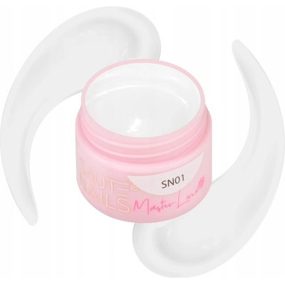 Saute Nails Master Line SN01 bílý dekorační gel 5 ml