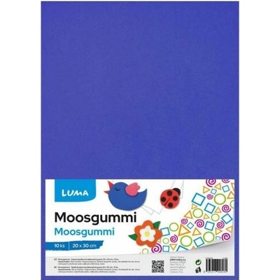 MOOSGUMMI A4 modrá LUMA, 10ks