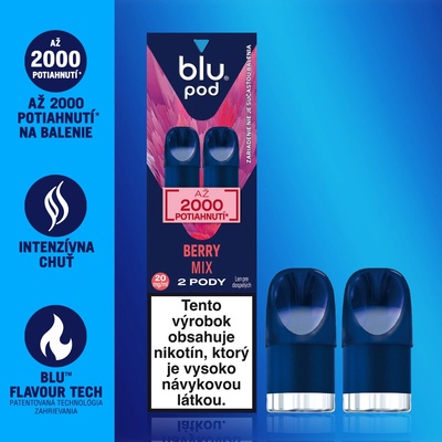 Blu Bar Pod cartridge Berry Mix 2x2ml 20 mg