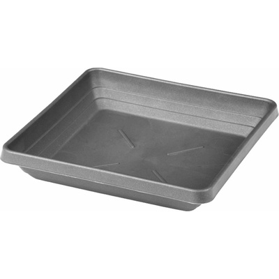 Plastia miska čtyřhranná Lotos - anthracite 25x25