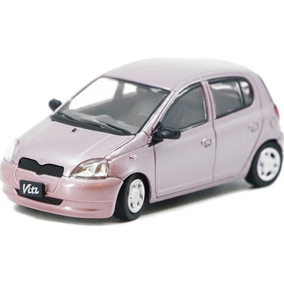 BM Creations Toyota Yaris / Echo / Vitz 1998 RHD Pink 1:64