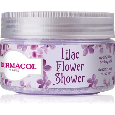 Dermacol Flower Care Lilac захарен скраб за тяло 200 гр