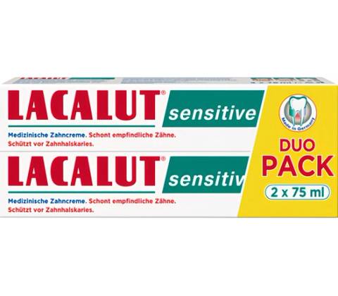 Lacalut Sensitive 2 x 75 ml
