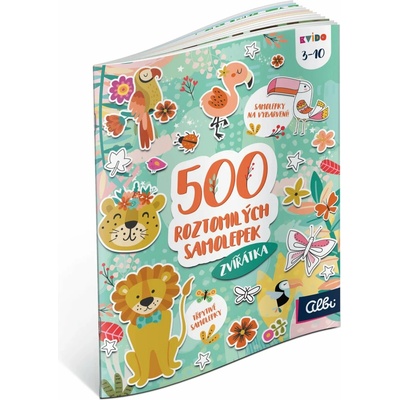 Albi Kvído 500 roztomilých samolepek zvířátka