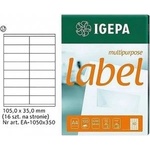 Igepa Group Igepa Labels A4 IGEPA 105 X 35.0 MM WHITE (100)
