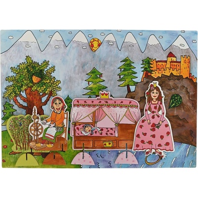 Marionetino Bábky a kulisy k rozprávke Šípková Ruženka