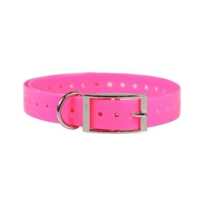 Dog Trace růžový plastový řemen s okem voděodolný 70 cm
