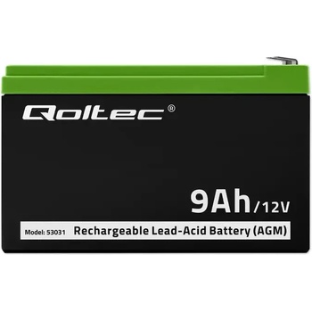 Image 1 of Батерия за UPS Qoltec, AGM, 12V/9Ah | 53031 (53031)