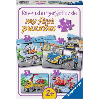 RAVENSBURGER Moje první Zásahová vozidla 4v1 2,4,6,8 dílků