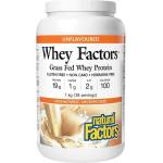 Natural Factors Whey Factors® Grass Fed Whey Protein | Unflavored [1000 грама] Неовкусен