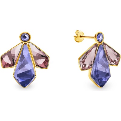 Spark fialové se Swarovski Elements Falena KDFG47313TAAP Tanzanite