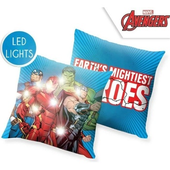 MARVEL Avengers svietiaci vankúš 40x40