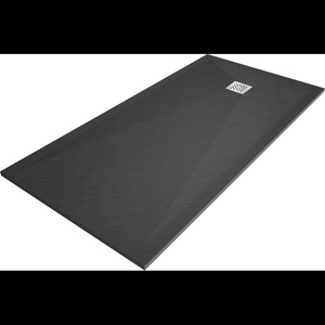 Mexen Stone+ правоъгълен композитен поддушов коритo 160 x 80 см, антрацит - 44718016 (44718016)