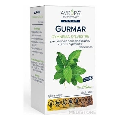 AVROPA GURMAR bylinné kvapky 1x50 ml NaturePharm s.r.o.
