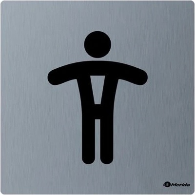 MERIDA Piktogram z nerez ocele STELLA mat-WC páni GSM008