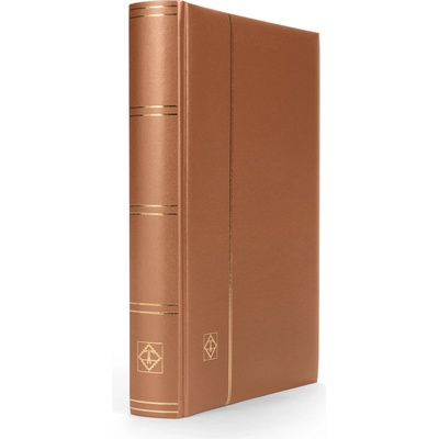 Leuchtturm COMFORT METALLIC vatovaný zásobník s černými listy Barva: Bronzová