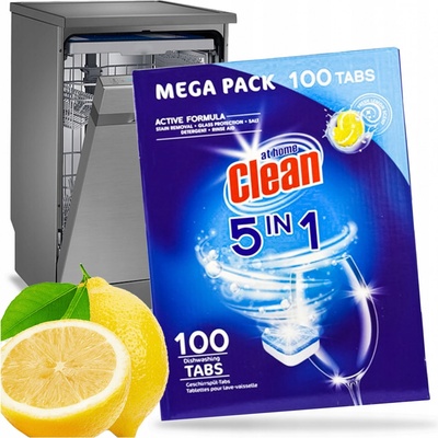 Clean at home Tablety do myčky 5v1 100 ks