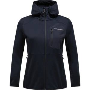 Peak Performance Дамско поларено яке Peak Performance Women's Utility Light Zip Hood Fleece jacket - Black (105-6034-0114)