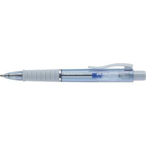 Faber-Castell Химикалка, 0, 34 мм, с бутон, небесносин цвят на корпуса, FABER-CASTELL "Poly Ball View Aurora", синя (145766)