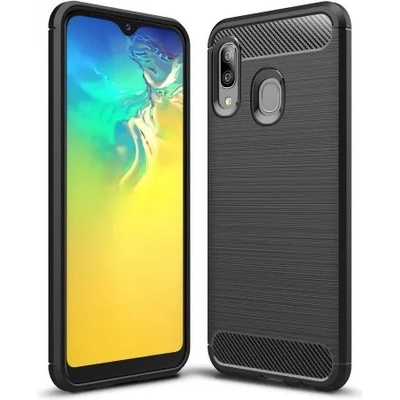 Samsung Силиконов калъф кейс Forecell Carbon за Samsung A20e, черен