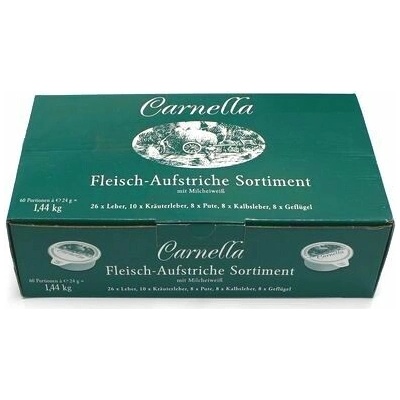 CARNELLA mini paštéty mix, 60 x 24g