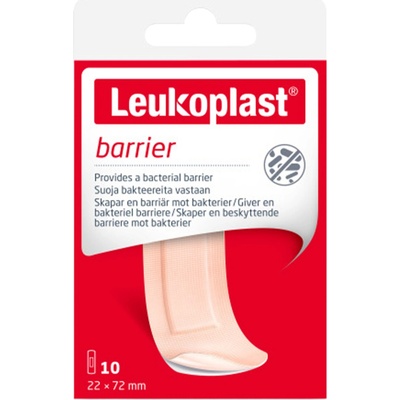 LEUKOPLAST BARRIER náplasť na rany 22 x 72 mm 10 ks