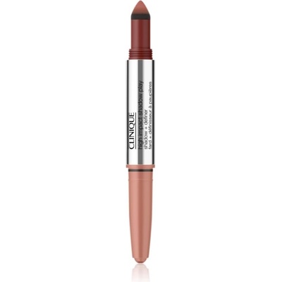 Clinique High Impact Shadow Play Shadow & Definer oční stíny v tužce duo Strawberry + Chocolate 1,9 g