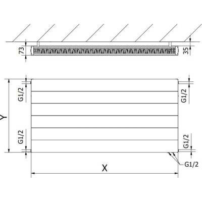 Mexen Line CVL21 W621L-060-100-00 600 mm x 1000 mm