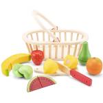 New Classic Toys Комплект за рязане - кошница с плодове (CLAS_10588)