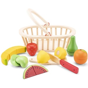 New Classic Toys Комплект за рязане - кошница с плодове (CLAS_10588)