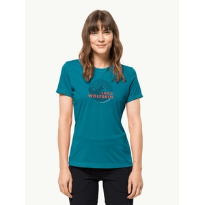 Jack Wolfskin Тениска hiking s/s graphic t w (1808941-1395)