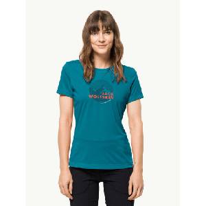 Jack Wolfskin Тениска hiking s/s graphic t w